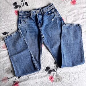 Zara High Rise Blue Jeans